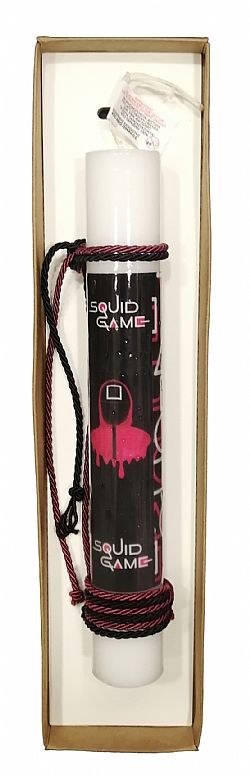 Λαμπάδα Χειροποίητη Με Σχέδιο Squid Game   25x3.5cm