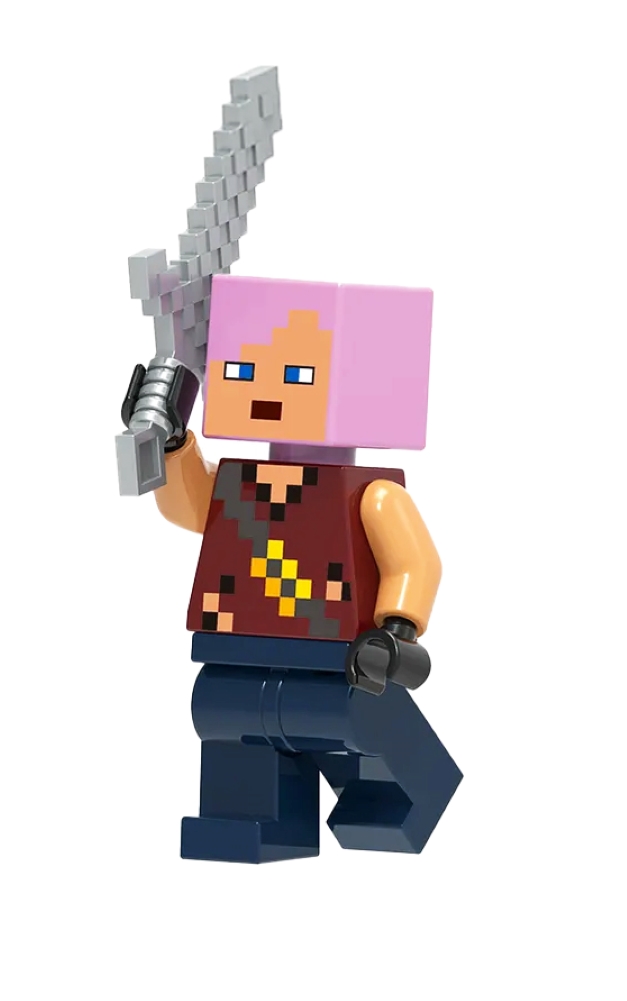 Συλλεκτική Φιγούρα Minecraft  Zombie Hunter G0036  4,5 cm
